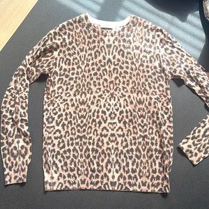 Equipment Leopard cashmere sweater